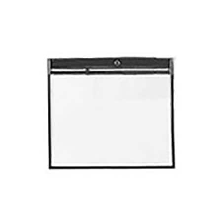 Aigner Index 9 x 12 Job Ticket Holder, Clear, Black Edge, 25PK JTH0912